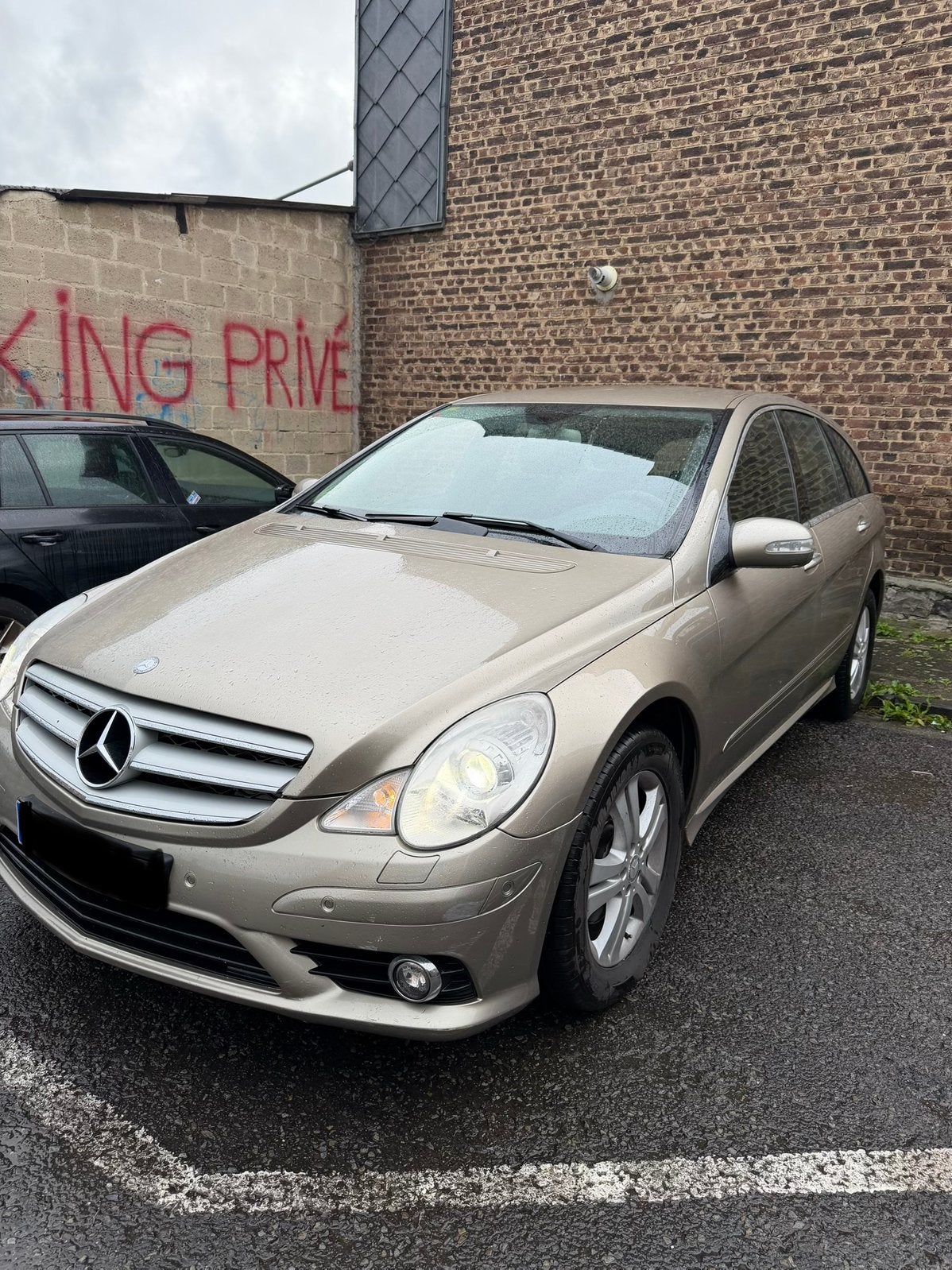 Mercedes r320 automatique 7 places, Automaat, R-Klasse, Zwart, Leder en Stof