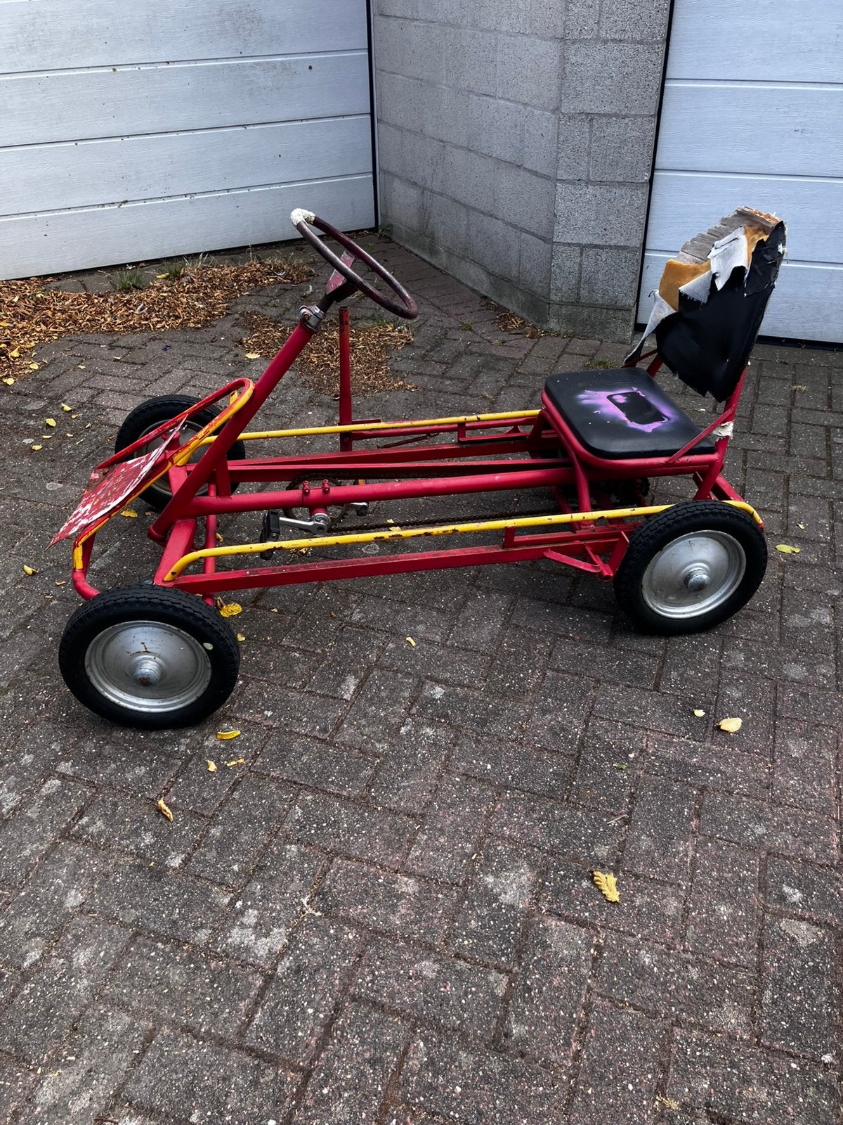 Go kart metaal ( met werk aan ), Enlèvement, Utilisé