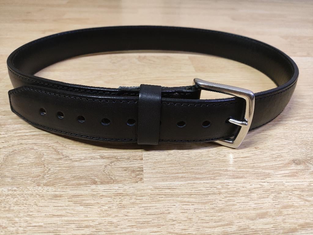 Saddleback leather Riemen (Leder), Kleding | Dames, Riemen en Ceinturen, Nieuw, Zwart, Verzenden