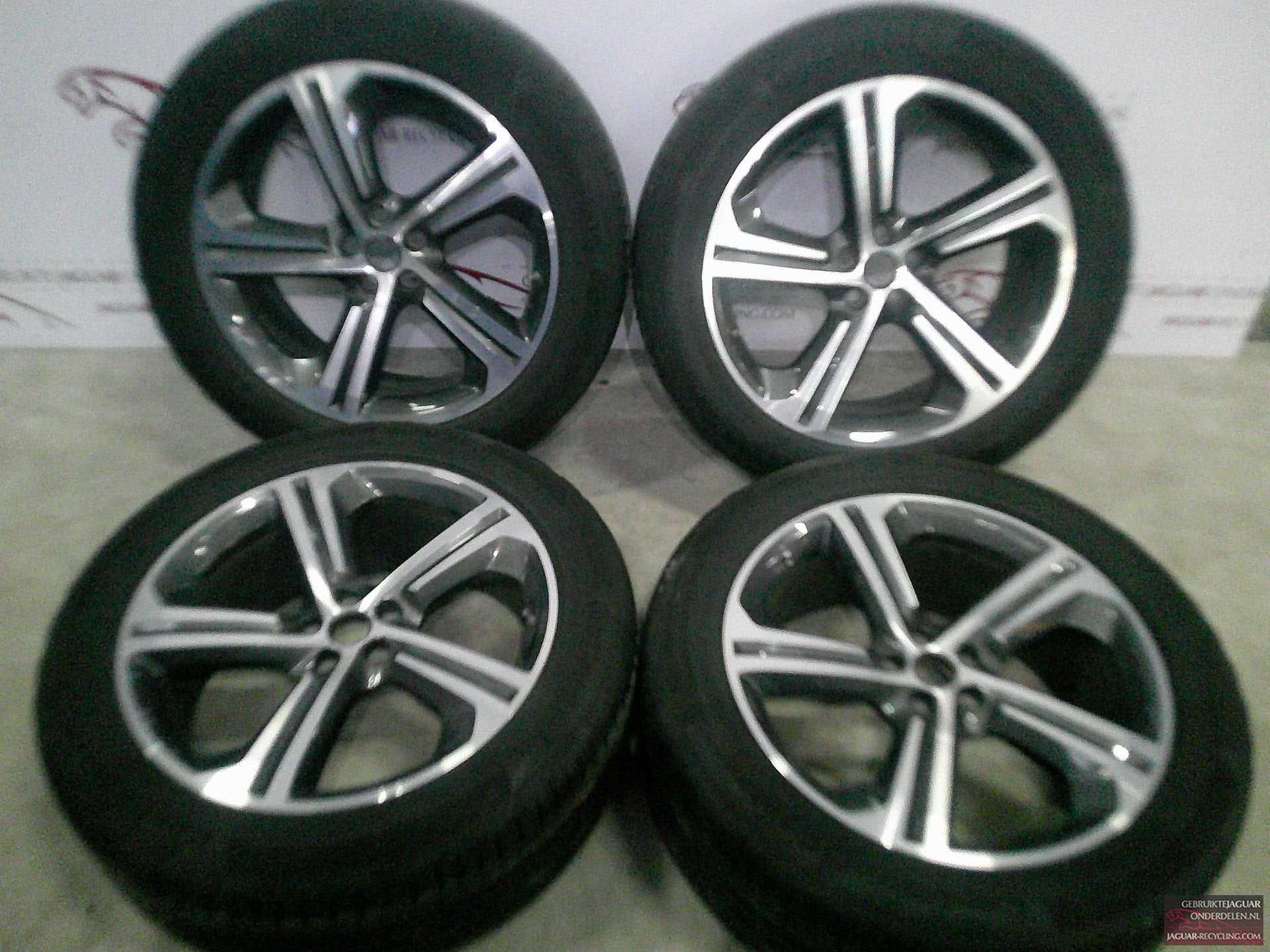 20″ Blade 5 spoke Velgen set Jaguar F-Pace / I-Pace met zome, Pneus et Jantes, 255 mm, Pneus été, -