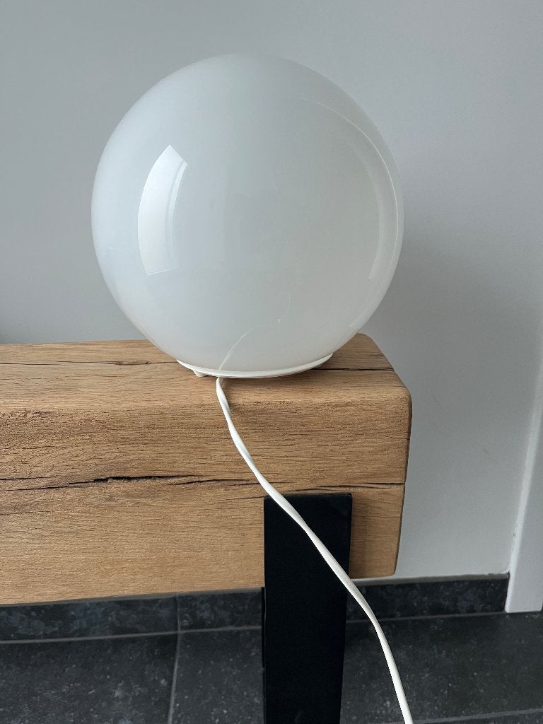 Nachtlampjes, Maison & Meubles, Blanc, Comme neuf, Verre, Lampe de chevet