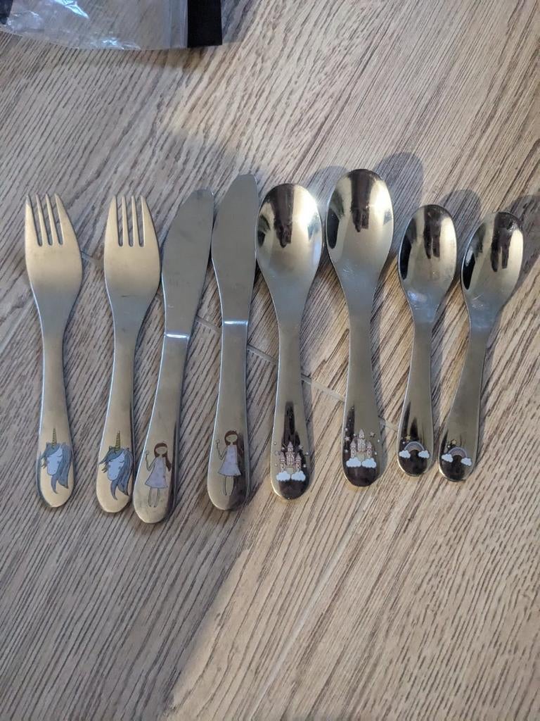 Kinder bestek set meisje (prinsessen en eenhoorns), Ophalen
