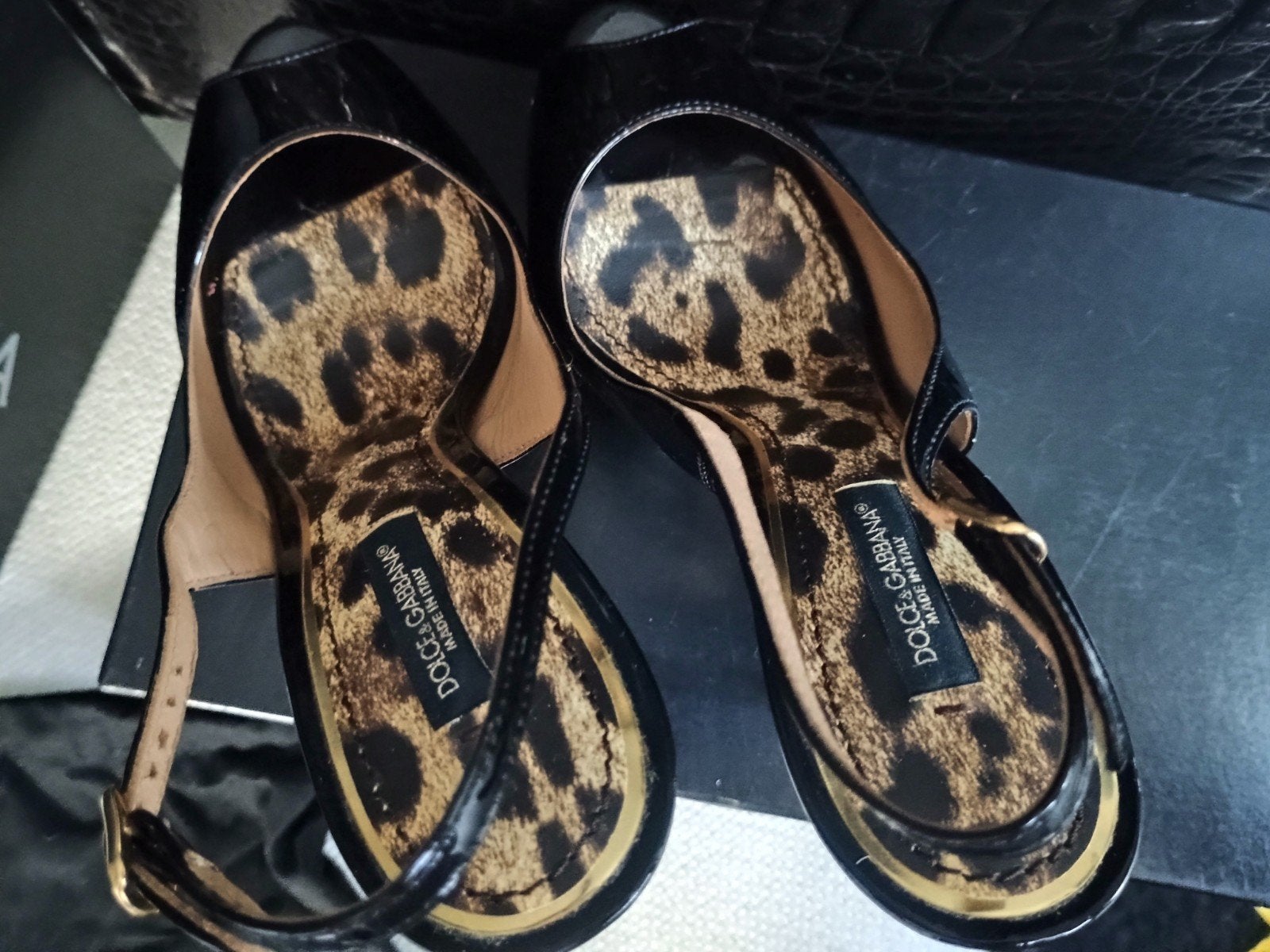 Echarpe arrière à bout ouvert DOLCE & GABBANA, Enlèvement ou Envoi, Chaussures à haut talons, Comme neuf, Dolce&Gabanna