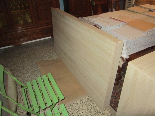 Eettafel, Natuur kleuring, Comme neuf, Enlèvement, 50 à 100 cm