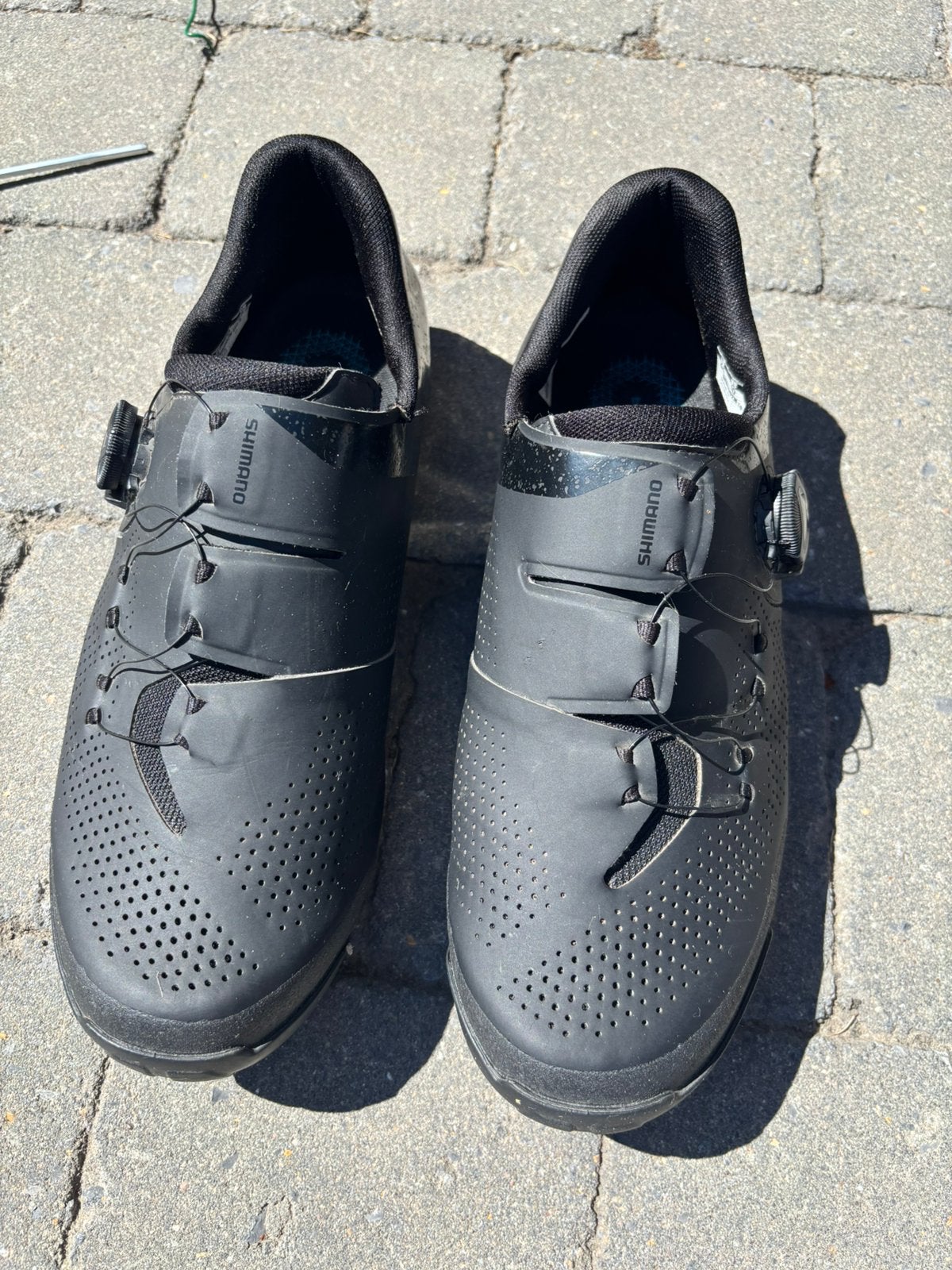 Zwarte Mtb/gravelschoenen 44 Shimano xc302 (excl plaatjes), Ophalen, Zo goed als nieuw, Schoenen