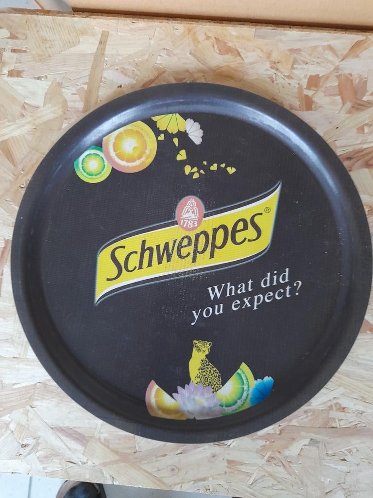 Dienblad schweppes, Verzamelen, Biermerken, Ophalen of Verzenden