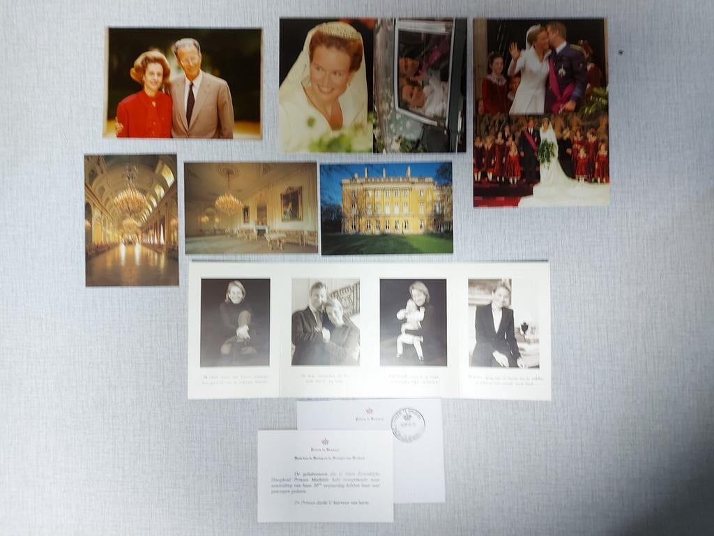 Foto's en kaarten Belgisch Koningshuis., Verzamelen, Koningshuis en Royalty, Zo goed als nieuw, Kaart, Foto of Prent, Ophalen of Verzenden