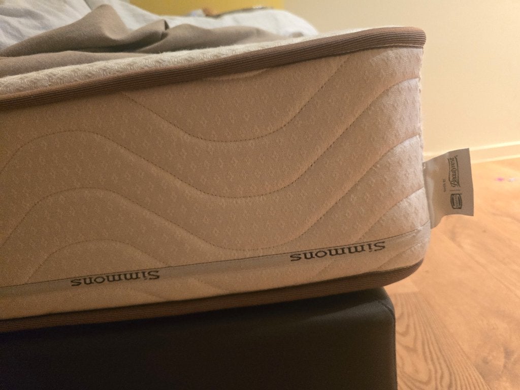 bedden + simmons matras topkwaliteit!, Tweepersoons, Ophalen of Verzenden, Zo goed als nieuw, 200 cm