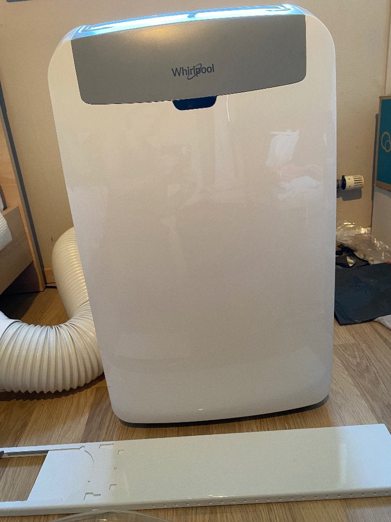 Climatiseur mobile Whirlpool comme neuf avec télécommande, Electroménager, Refroidissement et Déshumidification, Comme neuf, Enlèvement