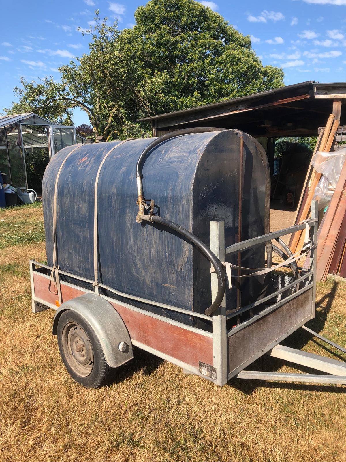 Mazout tank 1000l, Ophalen