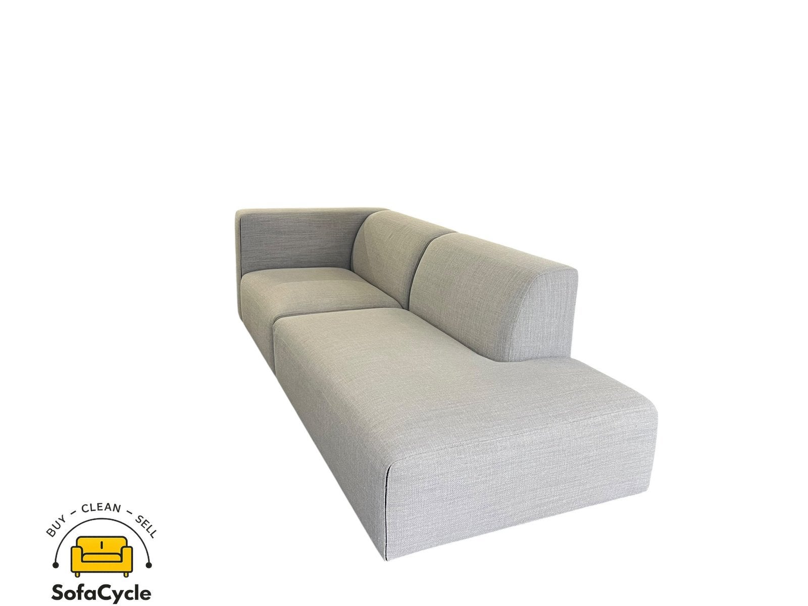 Canapé 3 places Prostoria beige en tissu ouvert - usagé, Neuf, Enlèvement ou Envoi, SofaCycle, Tissus
