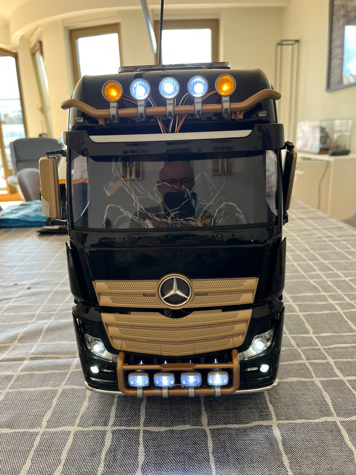 Kit camion RC Tamiya 1:14 avec remorques., Enlèvement ou Envoi, Voiture off road, Électro, Échelle 1:14