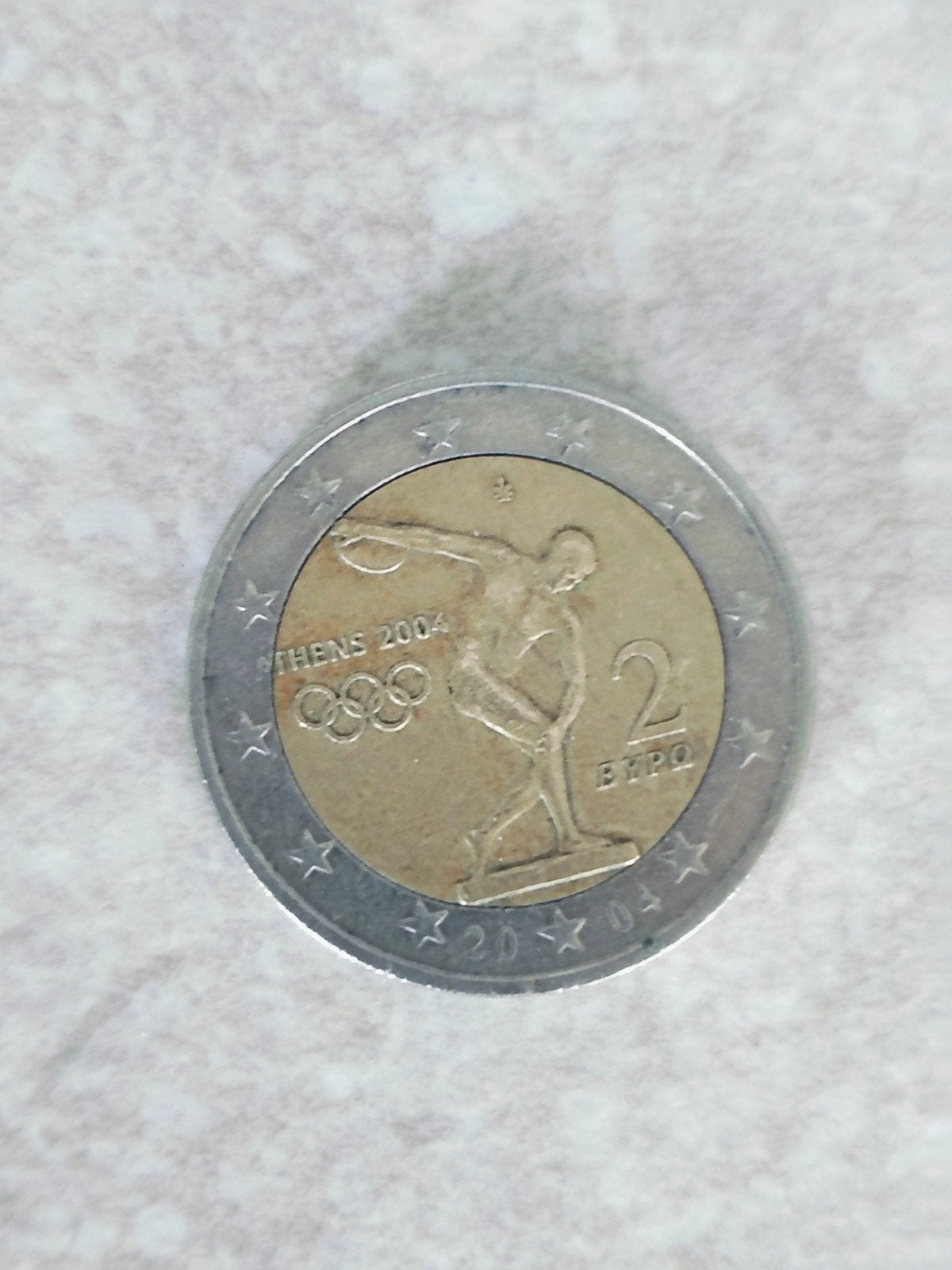 2€ muntstuk Athene 2004 olympische zomerspelen, Ophalen of Verzenden
