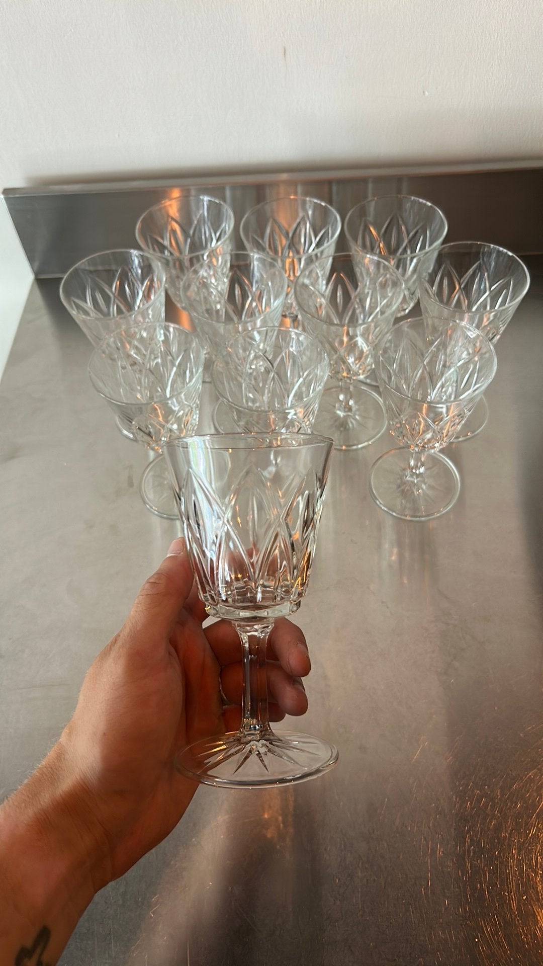 11 Unieke glazen, Maison & Meubles, Lampes | Appliques, Enlèvement ou Envoi, Comme neuf