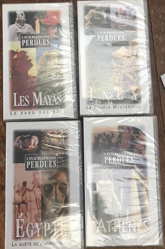 Lot VHS Civilisations Perdues Time Life Neuves sous blister, Enlèvement ou Envoi, Tous les âges, Français, Documentaire