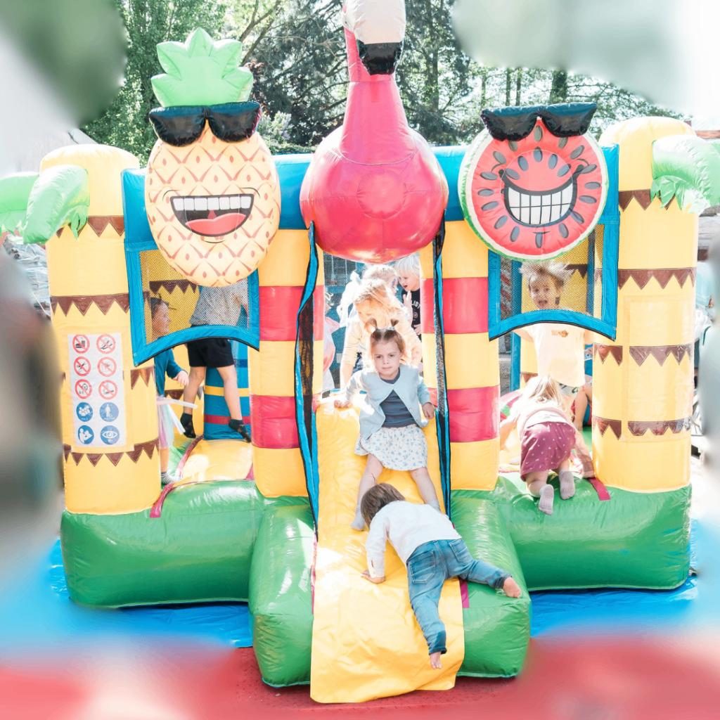 SPRINGKASTEEL TE HUUR MINI FLAMINGO BOUNCE, Enlèvement ou Envoi, Neuf
