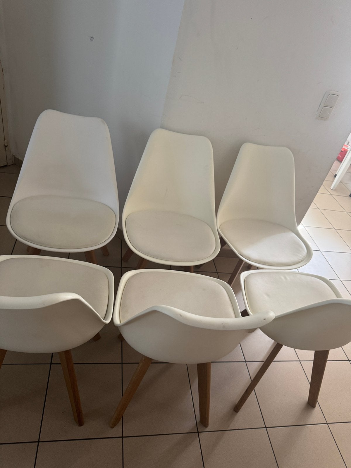 6 x eetkamerstoelen , 120€, Huis en Inrichting, Ophalen, Zo goed als nieuw