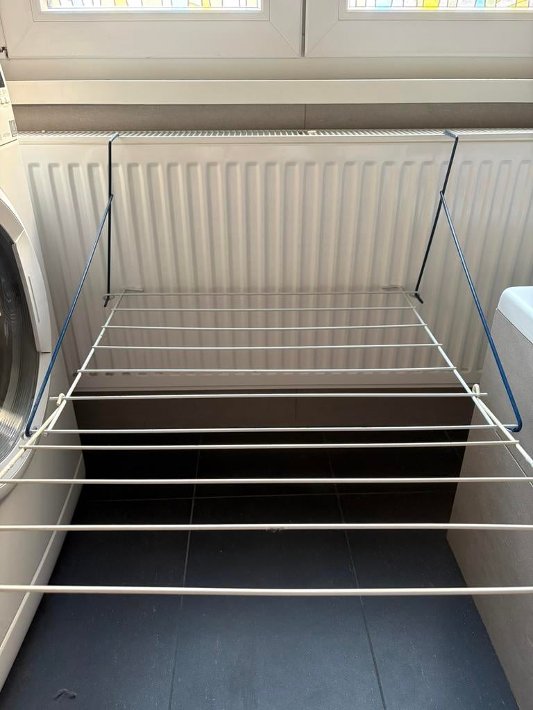 Séchoir à linge blanc/bleu., Enlèvement ou Envoi, Comme neuf, Séchoir à linge