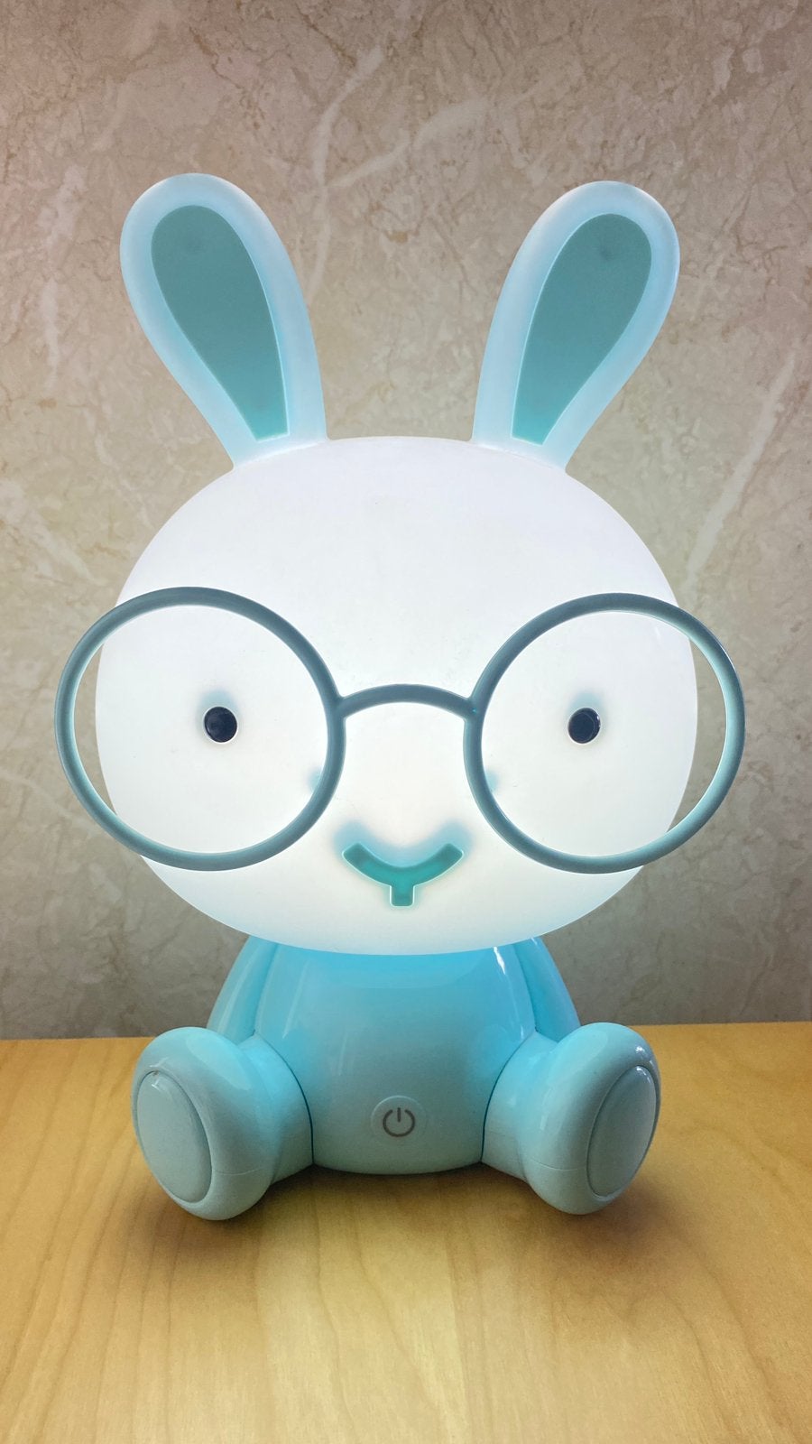 Veilleuse  de lapin en forme de Miffy bleue, connexion USB, Bleu, Enlèvement ou Envoi, Comme neuf, Lampe