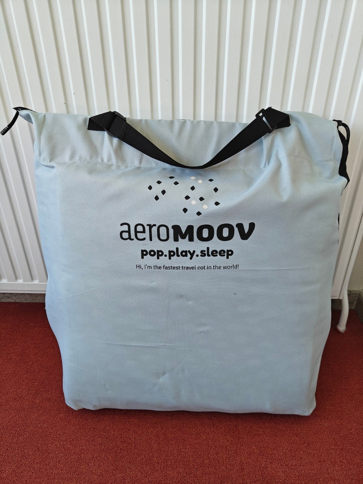 Aeromoov pop-play-sleep reisbed/buitenpark licht blauw, Kinderen en Baby's, Ophalen, Zo goed als nieuw