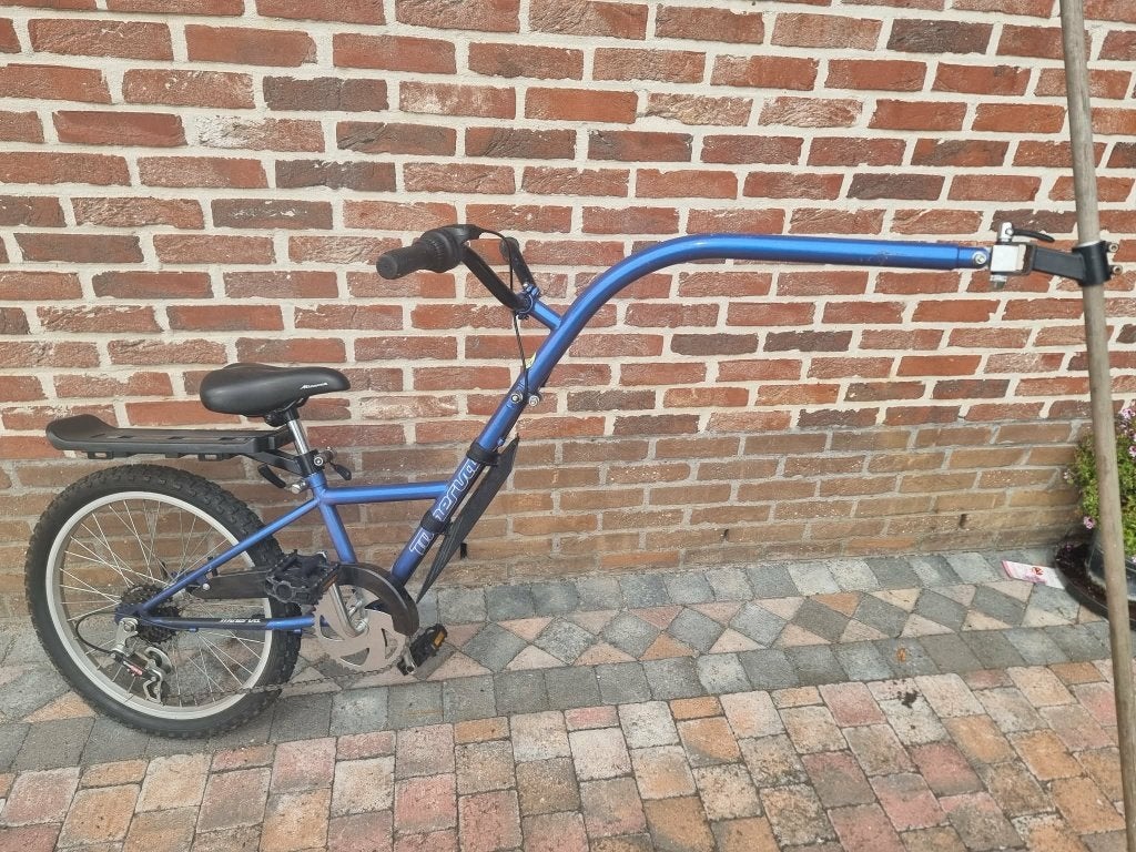 Aanhang fiets Minerva blauw, Vélos & Vélomoteurs, Vitesses, Minerva, Utilisé, 20 pouces