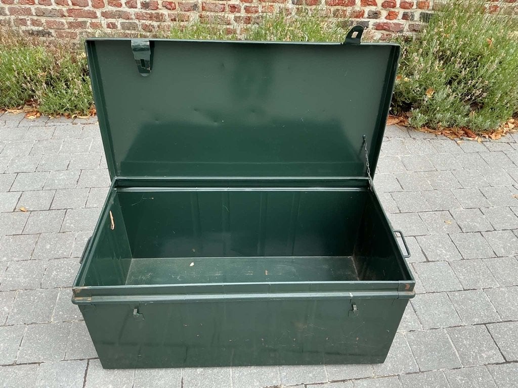 Malle de rangement/transport métallique en acier, Enlèvement, Comme neuf, 35 à 50 cm