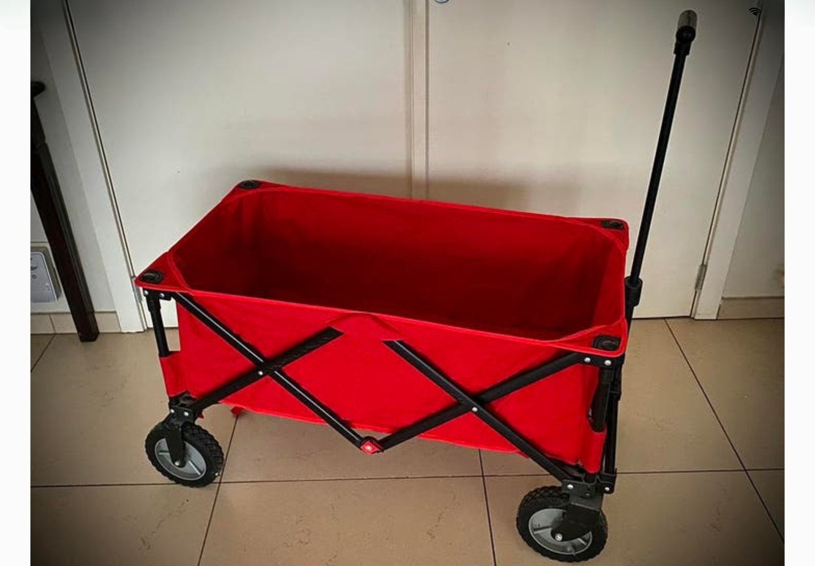 Opvouwbare Bolderkar - LUXE || 🔴 Rood, Ophalen, Zo goed als nieuw