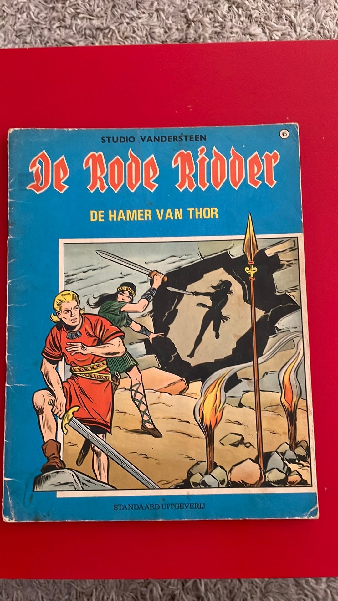 De Rode Ridder 45 - De hamer van Thor, Eén stripboek, Ophalen of Verzenden, Gelezen, Studio Vandersteen