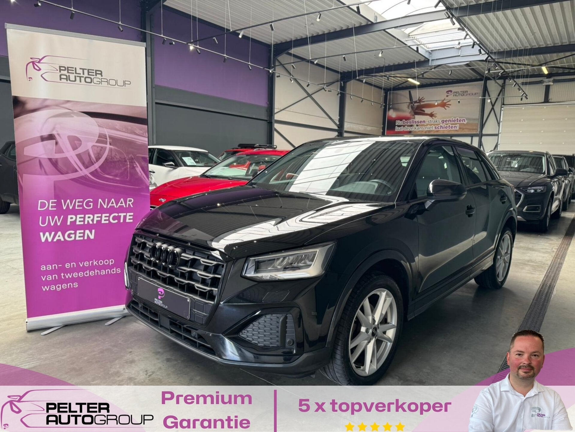Audi Q2 2.0TDi GPS Leder Camera Pano Dak Xenon!, Autos, Audi, 0 kg, Achat, Entreprise, Noir