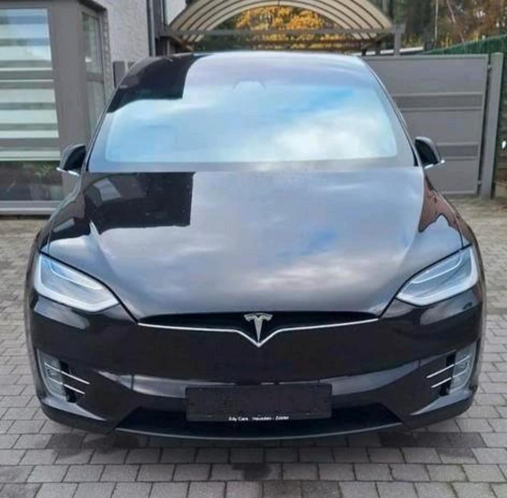 Tesla Model X 75D / Autopilot / 525pk / 110.000km / 2017, Auto's, Tesla, Automaat, Model X, Zwart, Zwart