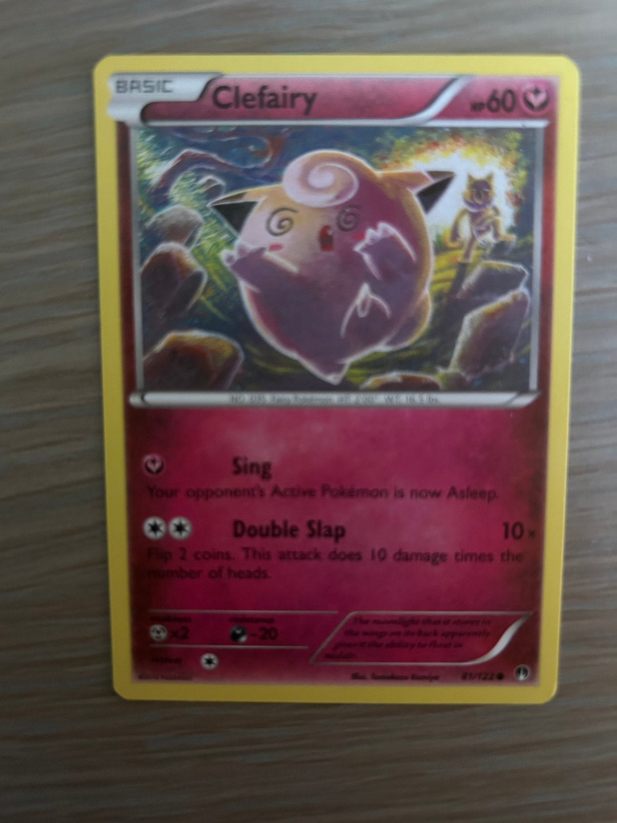Zeldzame pokemon kaart Clefairy, Hobby en Vrije tijd, Ophalen of Verzenden, Zo goed als nieuw, Losse kaart