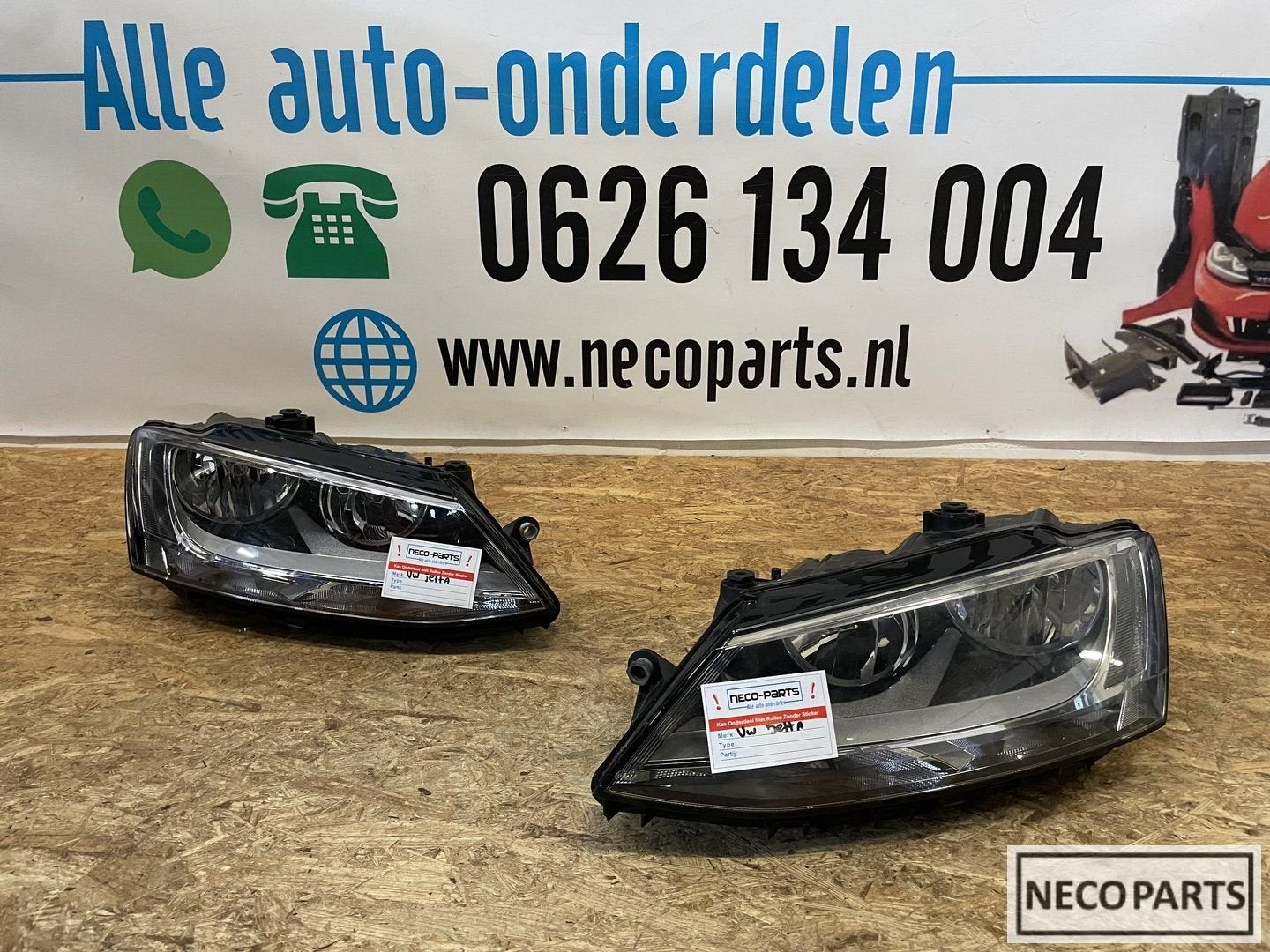 VW JETTA KOPLAMPEN HALOGEEN H7 ORIGINEEL, Gebruikt, -, Volkswagen, -