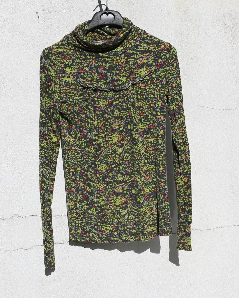 CKS T-shirt met col, lange mouwen en bloemenprint 14 jaar, Kinderen en Baby's, Ophalen of Verzenden, Zo goed als nieuw, Cks, Meisje
