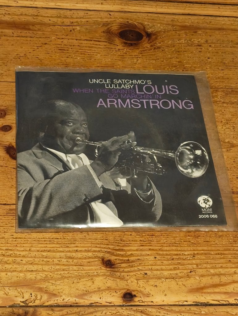 2 Singles van Louis Armstrong, Gebruikt, 7 inch, Ophalen of Verzenden, Jazz en Blues