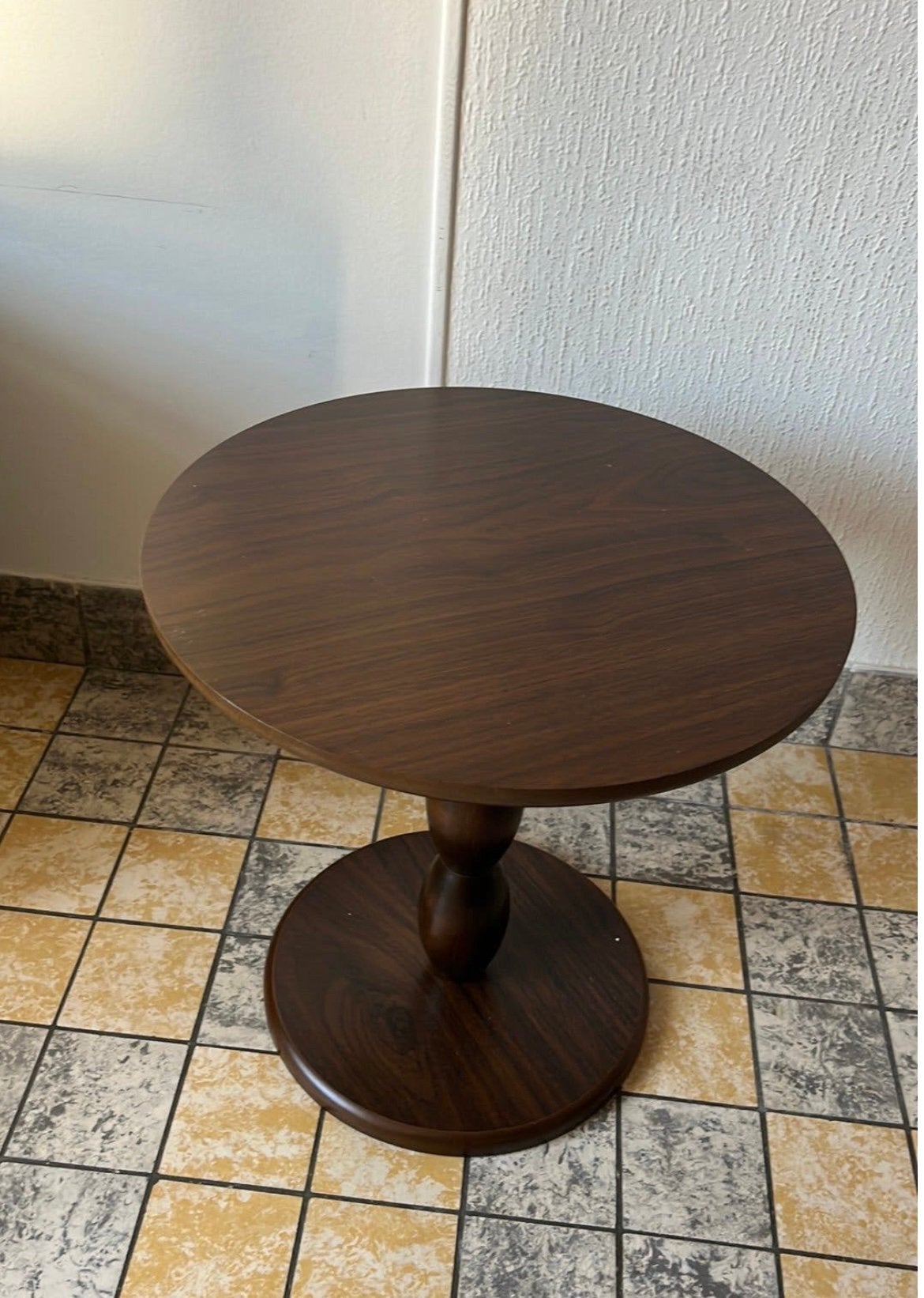 Bijzettafel Anna - bruin - ø40x40 cm, Minder dan 45 cm, Rond, Nieuw, Ophalen of Verzenden
