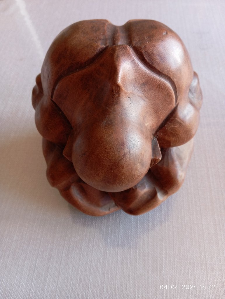 boeddha beeld huilende / verlegen man, Maison & Meubles, Accessoires pour la Maison | Statues de Bouddha, Enlèvement ou Envoi