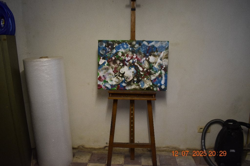 Peinture Abstrait Serie No ( 76 ) avec emprein par joky kamo, Enlèvement
