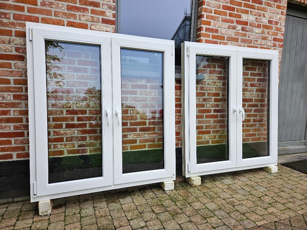 Prachtig Lot Pvc Ramen, Doe-het-zelf en Bouw, Ophalen, Zo goed als nieuw, Dubbelglas