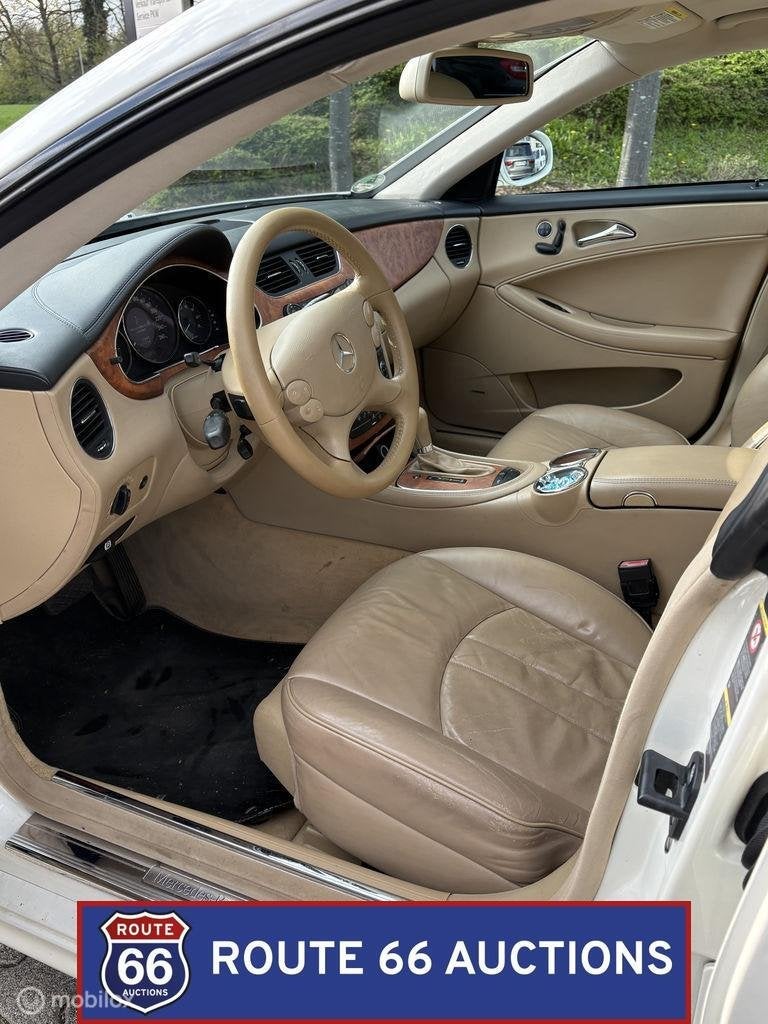 Mercedes-Benz CLS 500 | 2005 | Route 66 Auctions, Auto's, Gebruikt, Zwart, Bedrijf, Handgeschakeld