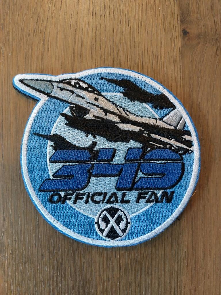Patch Belgian Air Force 349 Squadron official fan, Verzenden, Luchtmacht, Embleem of Badge