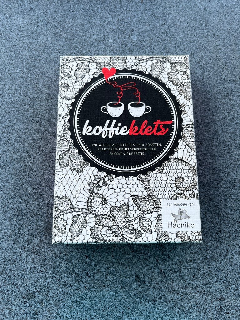 Gezelschapsspel koffieklets, Vijf spelers of meer, Ophalen of Verzenden, Zo goed als nieuw, Onbekend