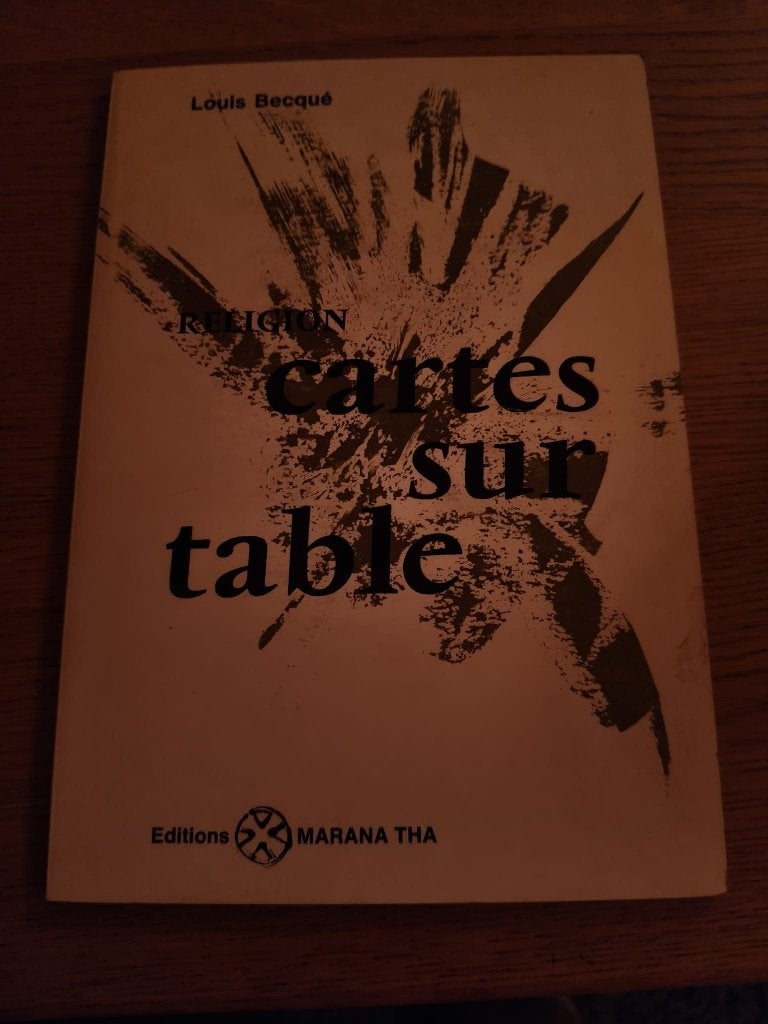 Louis Becqué – Religion : cartes sur table – 1970 – Dédicacé, Livres, Enlèvement ou Envoi, Comme neuf, Louis Becqué