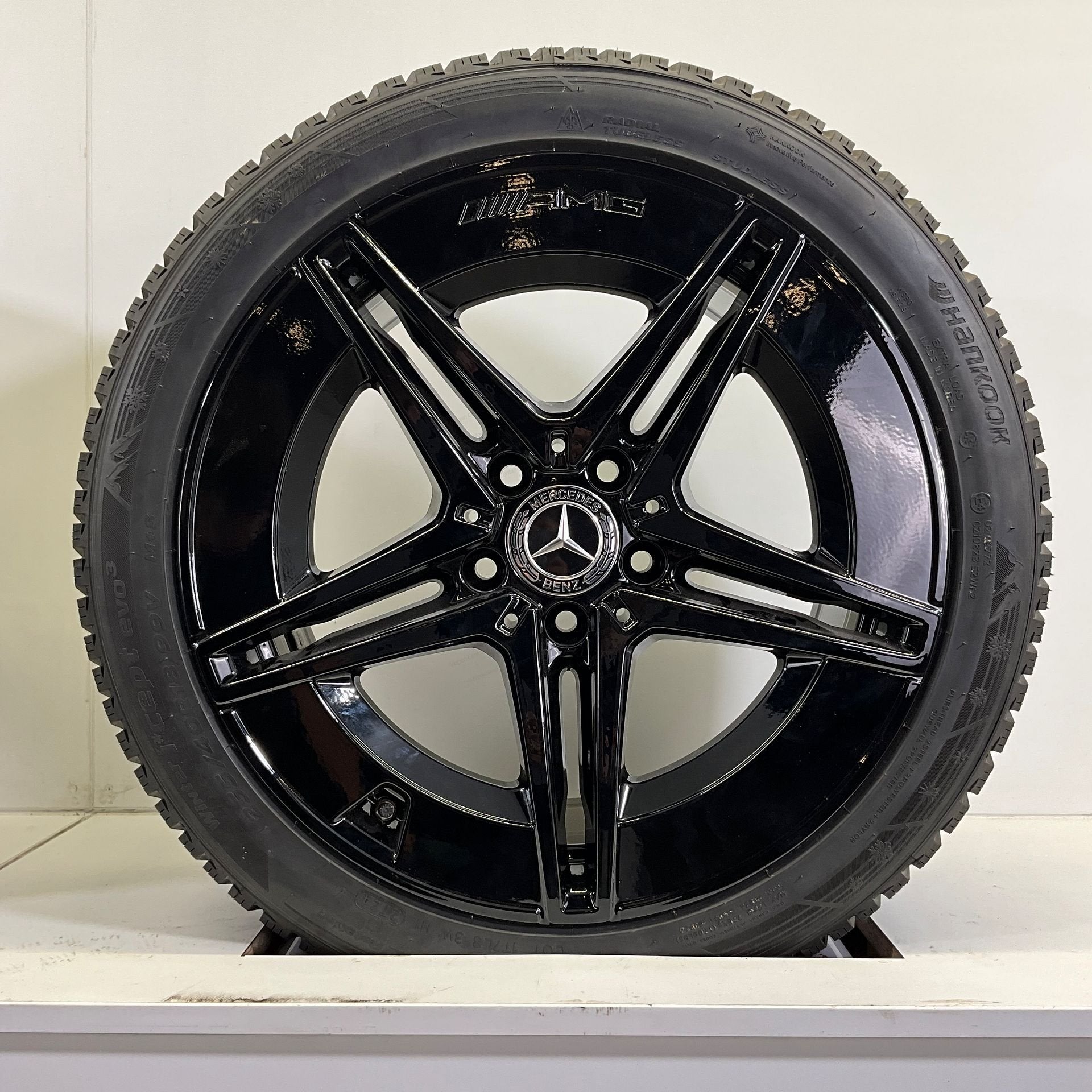 MERCEDES A, B C CLA KLASSE SET VELGEN + WINTERBANDEN 18 INCH, Auto-onderdelen, Banden en Velgen, 18 inch, -, -, Banden en Velgen