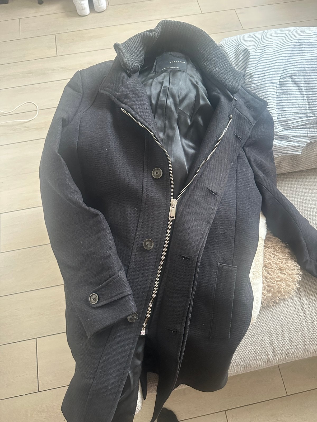 Jas man XL, Ophalen, Zo goed als nieuw, Maat 56/58 (XL), Zwart