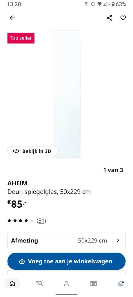 Pax deuren ikea, Enlèvement, Utilisé, Porte intérieure