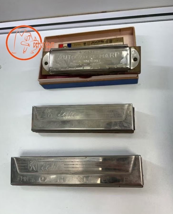 Lot de 3 harmonicas anciens – Collection, Enlèvement ou Envoi, ., Utilisé, .