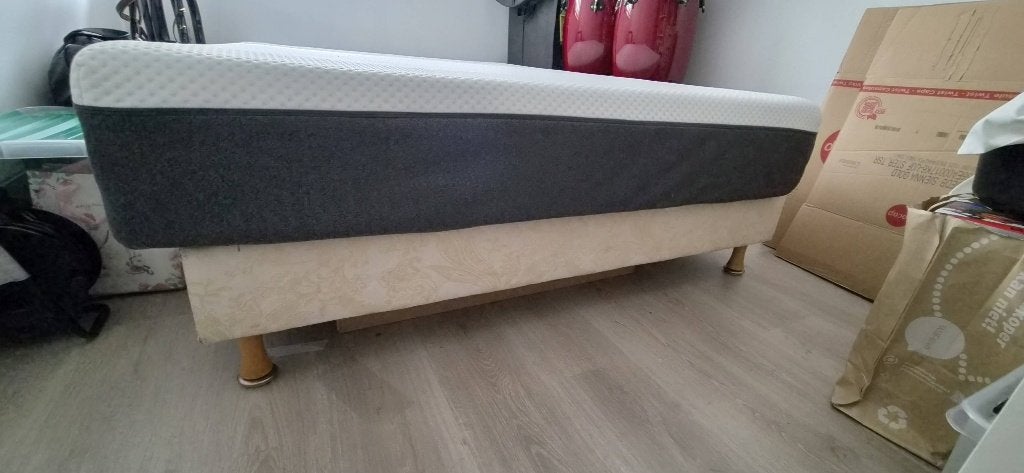 Onderkant boxspring, Huis en Inrichting, Ophalen, Gebruikt, 140 cm, Twijfelaar