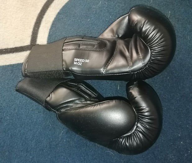 Bokshandschoenen Adidas Speed 50 - 14 oz als nieuw, Ophalen, Zo goed als nieuw, Bokshandschoenen