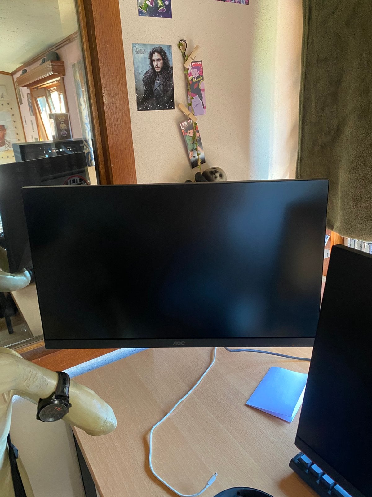 Monitor AOC 200hz + Monitor Arm, Ophalen, Zo goed als nieuw
