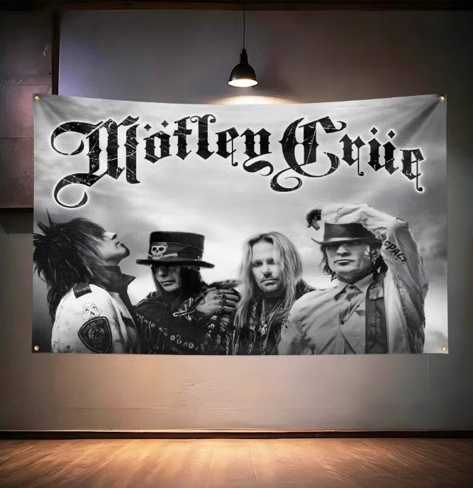 Grote vlaggen Motley Crue (150x90cm) Nieuw., Ophalen of Verzenden, Nieuw